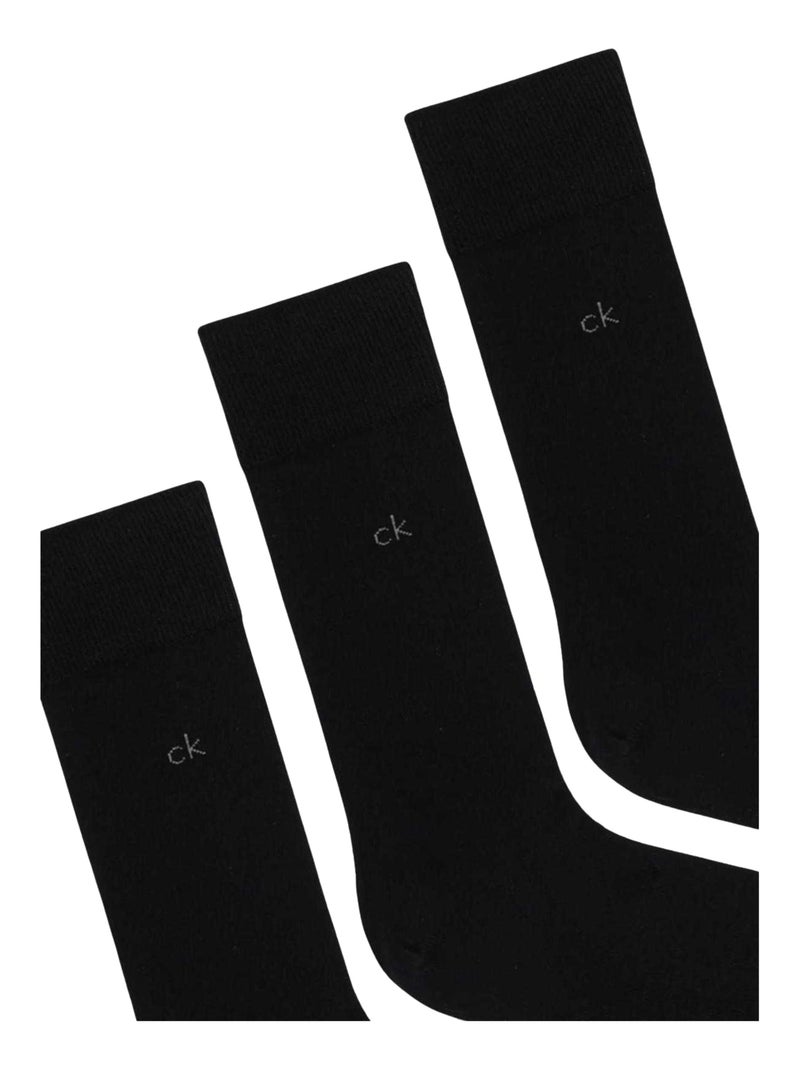 Calvin Klein - Chaussettes motif/style uni Noir - Kiabi