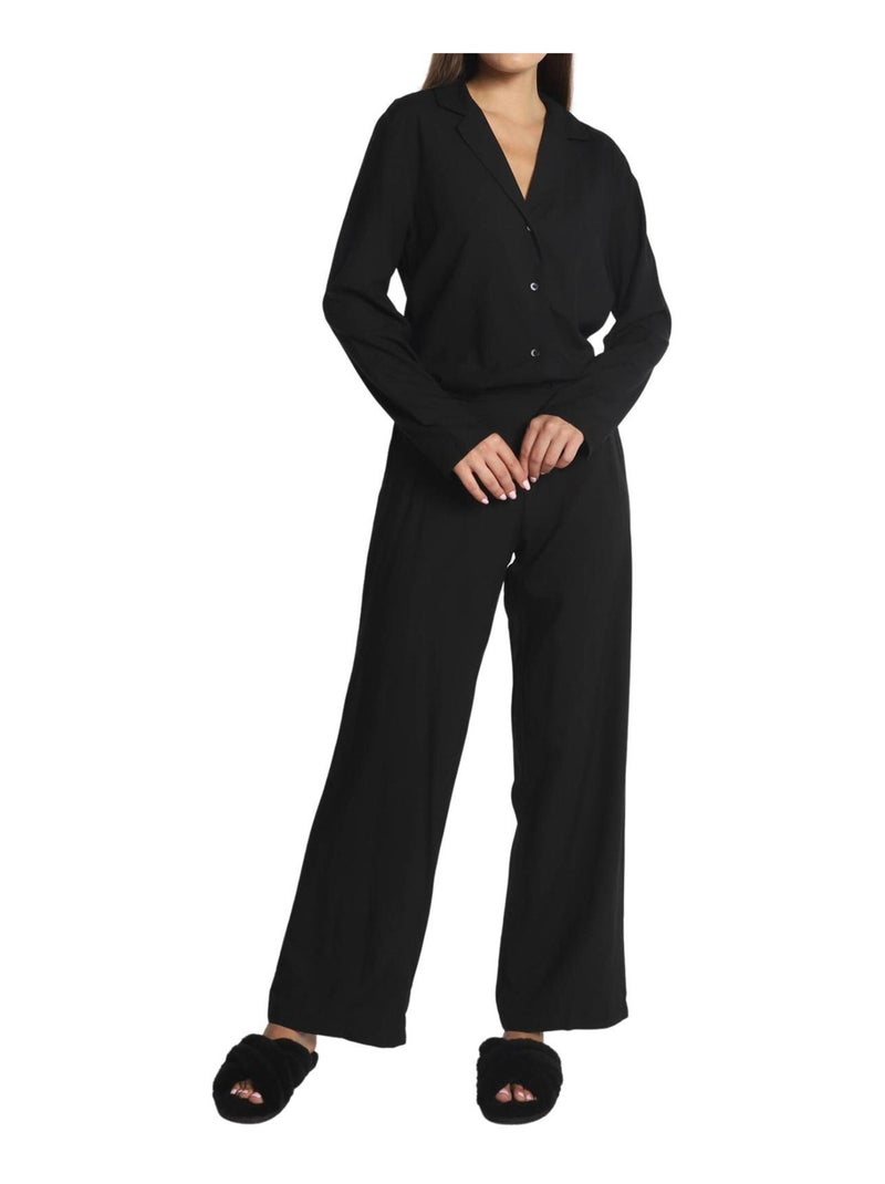 Calvin Klein - Chemisier motif/style uni Noir - Kiabi
