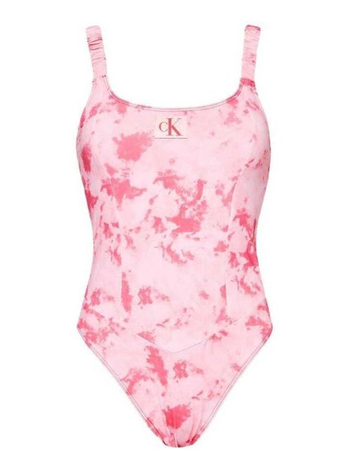 Calvin Klein - Maillot de bain 1 pièce motif/style tie-dye - Kiabi