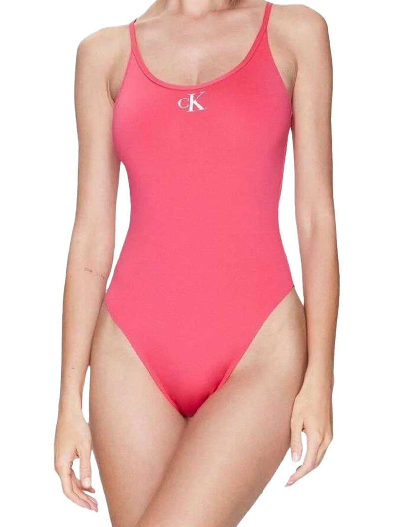 Calvin Klein - Maillot de bain 1 pièce Rose - Kiabi