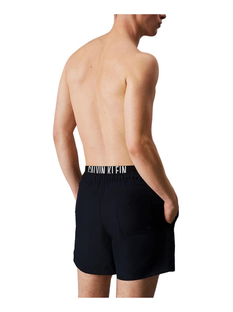 Calvin Klein - Short de bain motif/style double face Noir - Kiabi