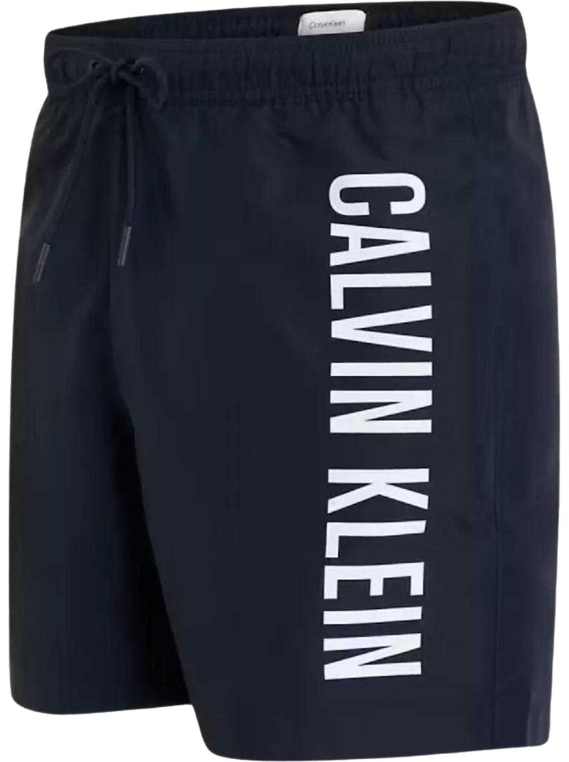 Calvin Klein - Short de bain motif/style logo Bleu marine - Kiabi