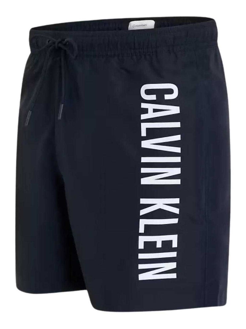 Calvin Klein - Short de bain motif/style logo Bleu marine - Kiabi