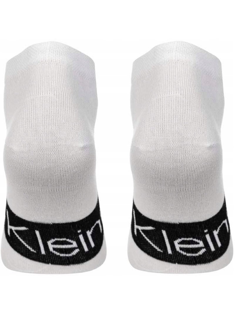 Calvin Klein - Socquettes motif/style logo Blanc Gris - Kiabi