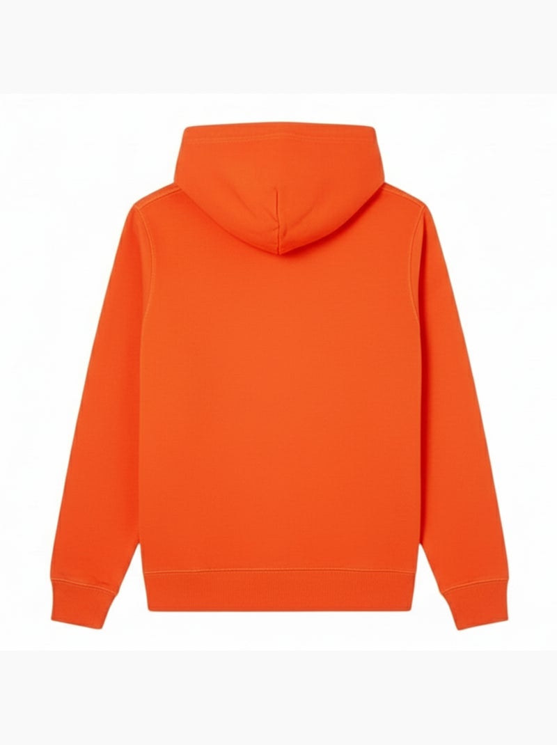 Calvin Klein - Sweat à capuche motif/style badge Orange - Kiabi