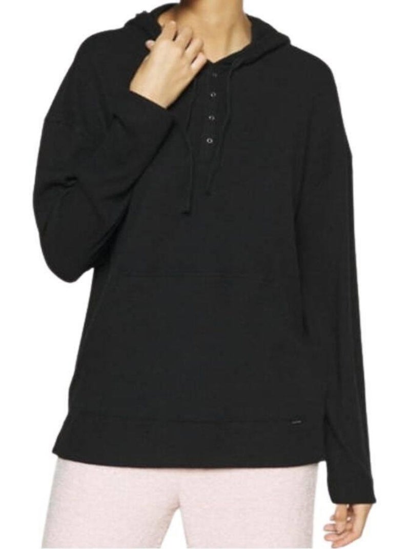 Calvin Klein - Sweat à capuche motif/style uni Noir - Kiabi
