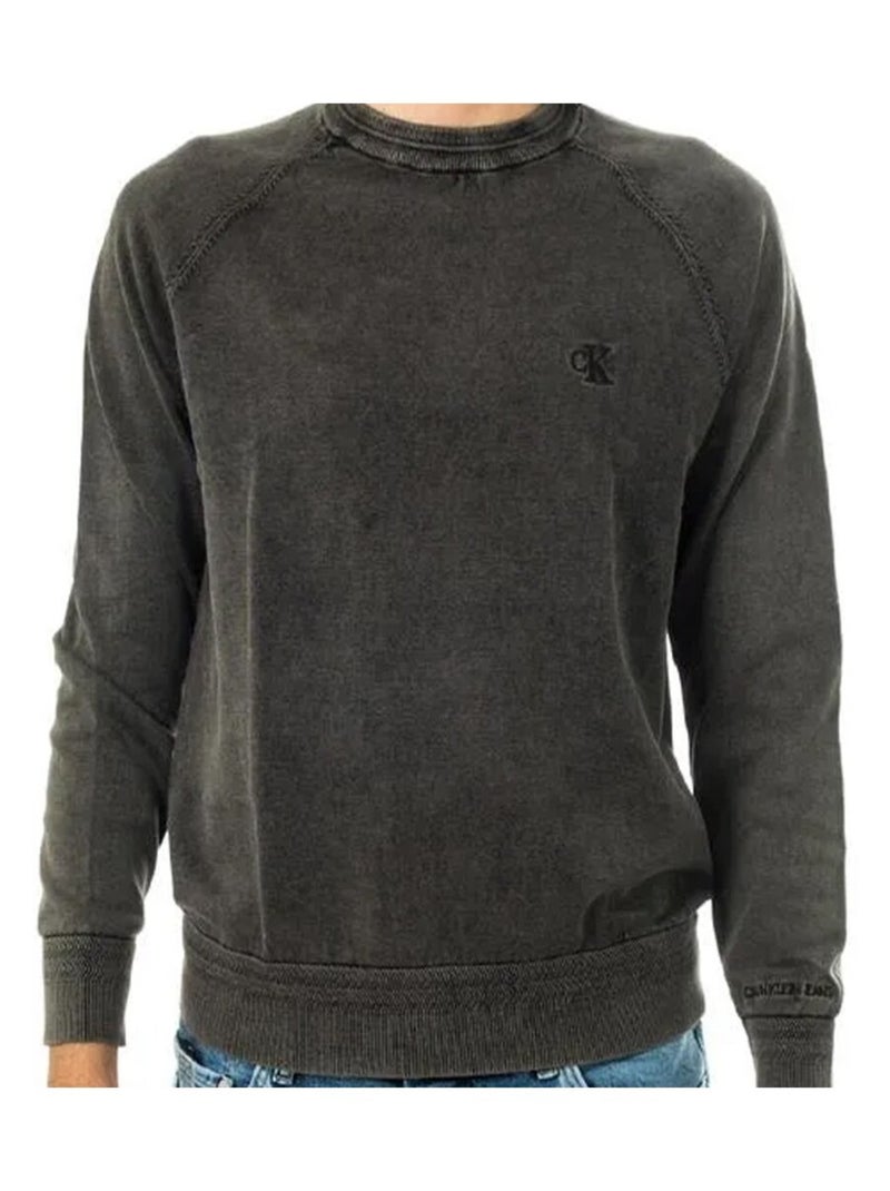 Calvin Klein - Sweat manches raglan Gris - Kiabi