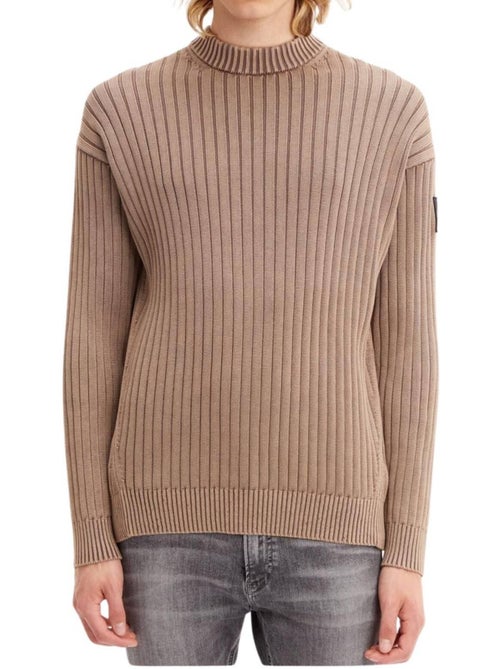 Calvin Klein - Sweat motif/style côtelé - Kiabi
