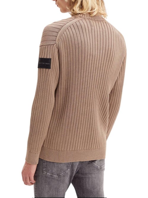 Calvin Klein - Sweat motif/style côtelé - Kiabi