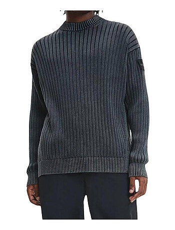 Calvin Klein - Sweat motif/style côtelé