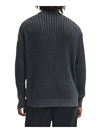 Calvin Klein - Sweat motif/style côtelé