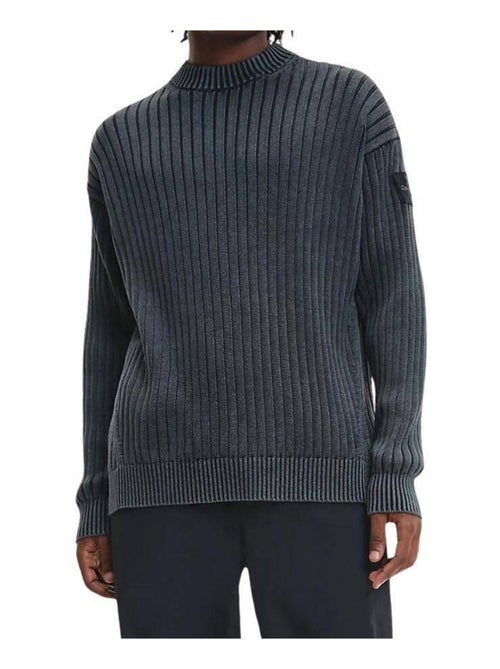 Calvin Klein - Sweat motif/style côtelé - Kiabi