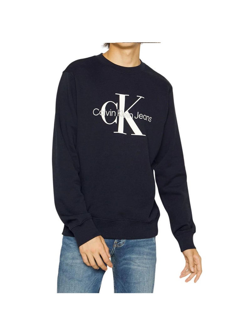 Calvin Klein - Sweat motif/style gros logo Bleu marine - Kiabi