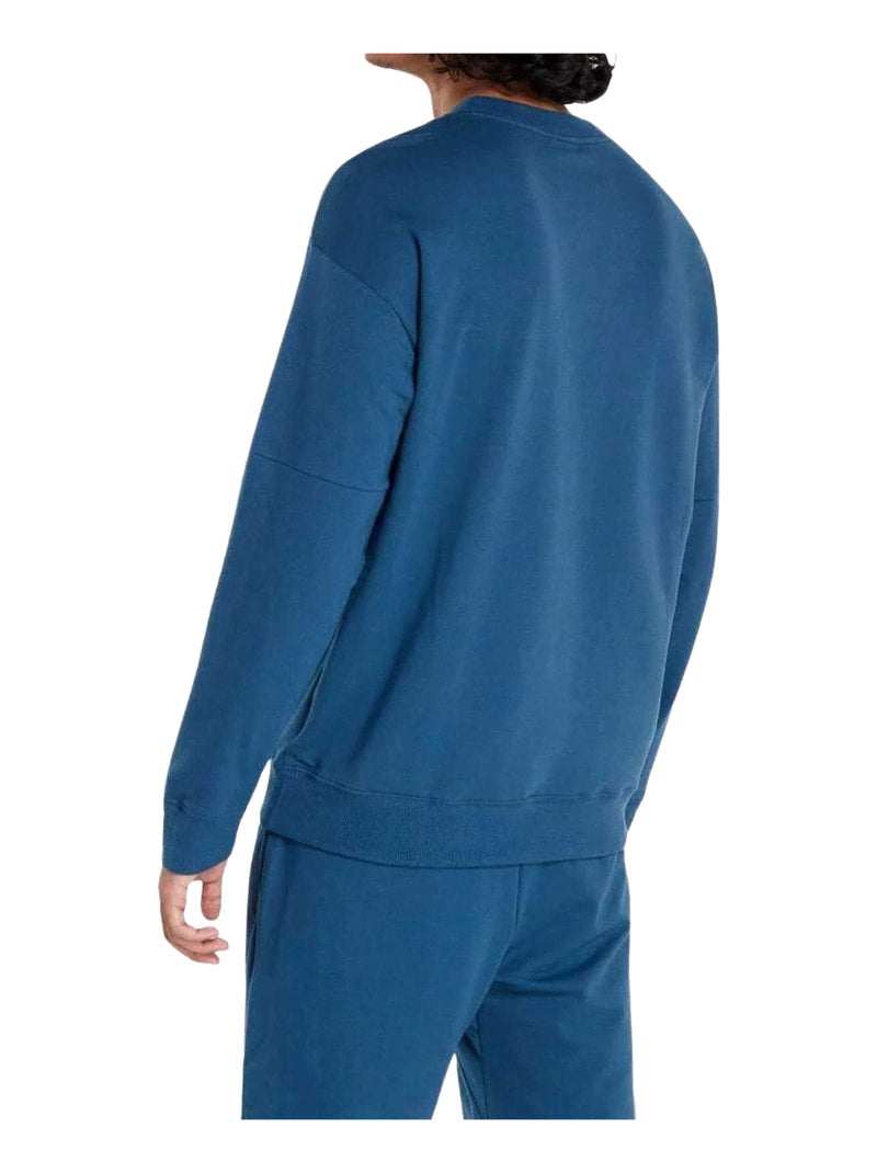 Calvin Klein - Sweat motif/style logo Bleu lagon - Kiabi