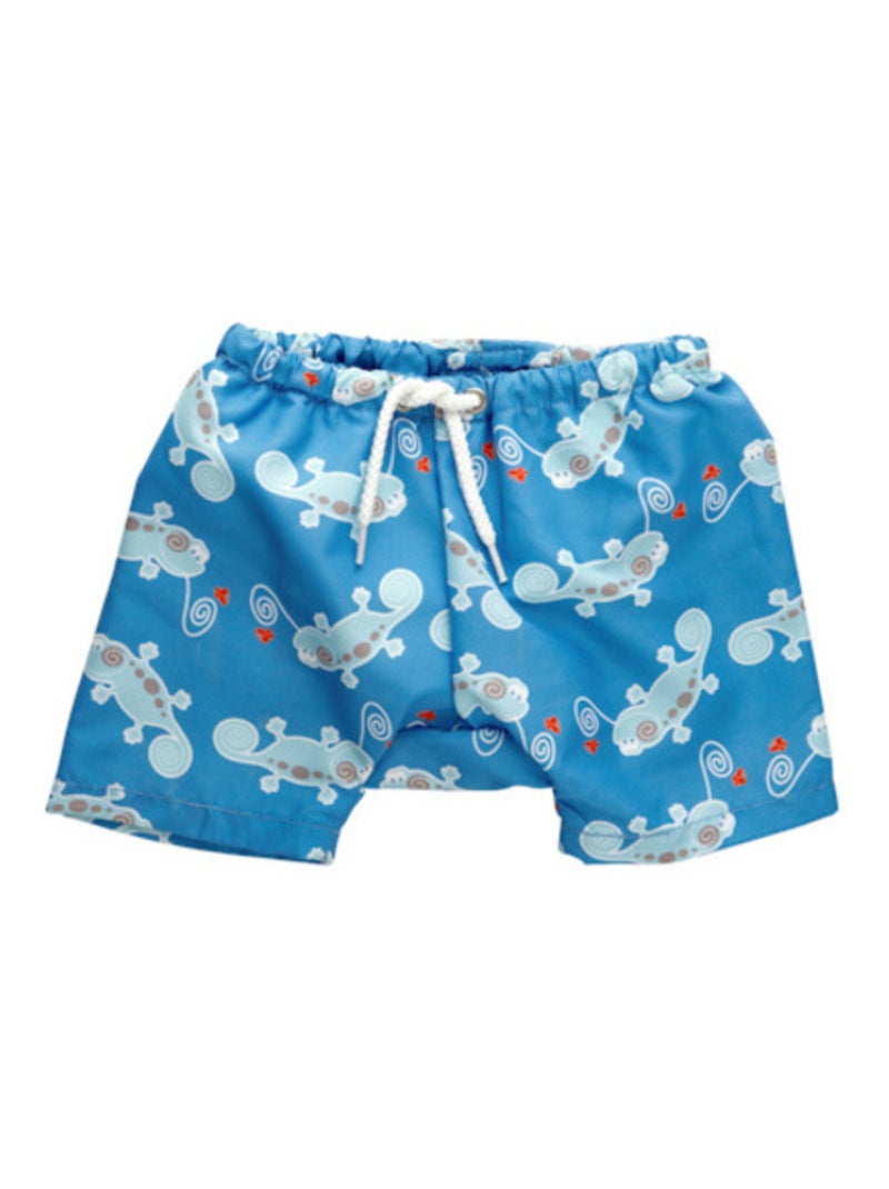 Caméléon Blue Short Double Protection Archimède Bleu - Kiabi