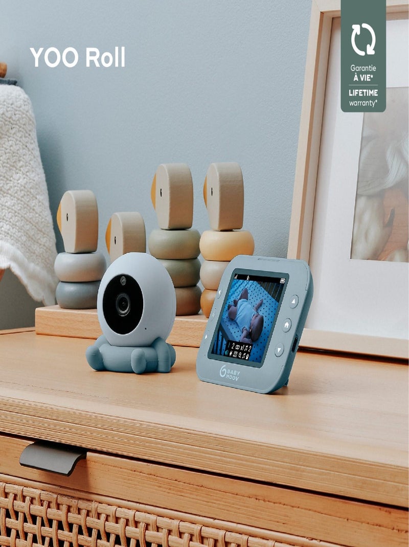 Camera additionnelle pour babyphone vidéo YOO ROLL 'Babymoov' Bleu clair - Kiabi