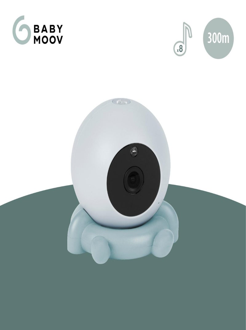 Camera additionnelle pour babyphone vidéo YOO ROLL 'Babymoov' Bleu clair - Kiabi