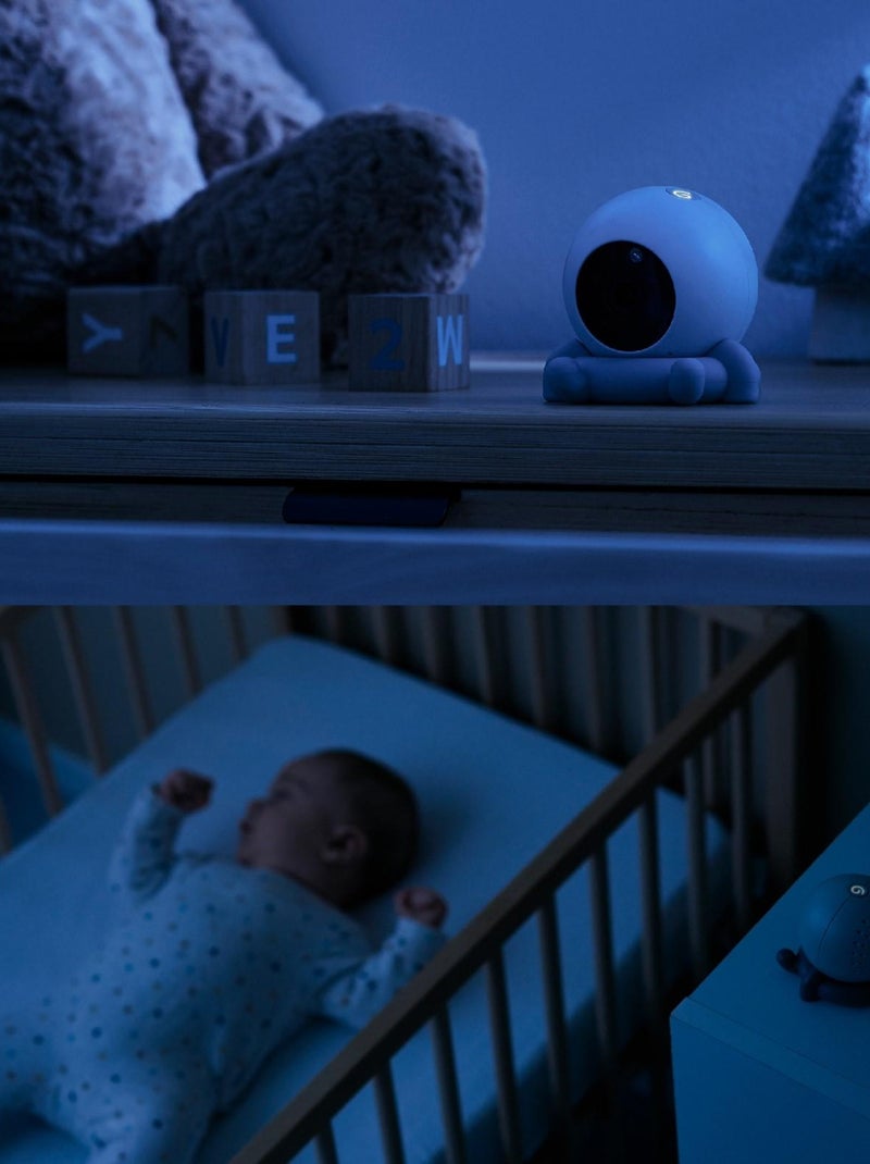 Camera additionnelle pour babyphone vidéo YOO ROLL 'Babymoov' Bleu clair - Kiabi