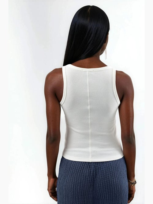 Cami côtelé en modal et coton busem - Kiabi
