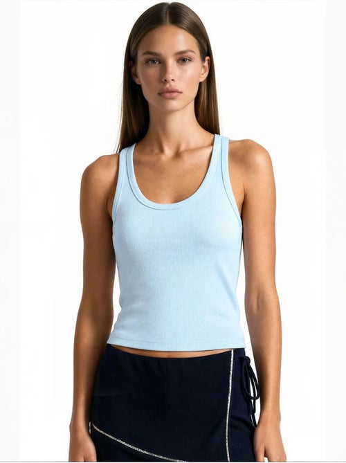 Cami côtelé en modal et coton busem - Kiabi Cami côtelé en modal et coton busem - Kiabi