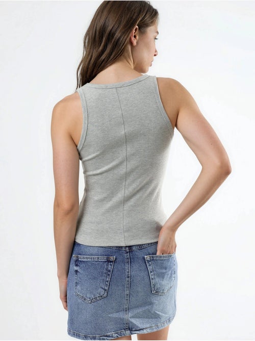 Cami côtelé en modal et coton busem - Kiabi Cami côtelé en modal et coton busem - Kiabi