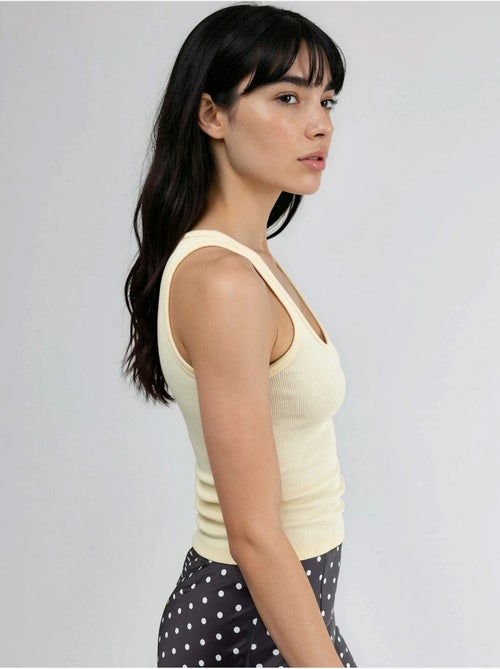 Cami côtelé en modal et coton busem - Kiabi Cami côtelé en modal et coton busem - Kiabi