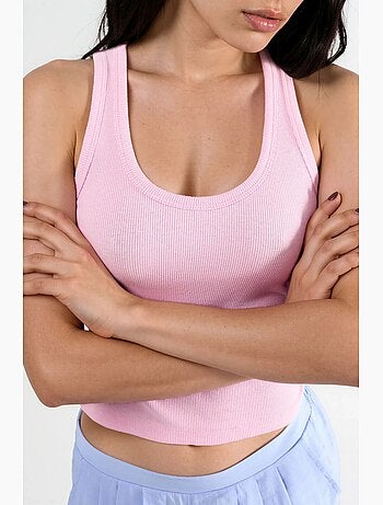 Cami côtelé en modal et coton busem