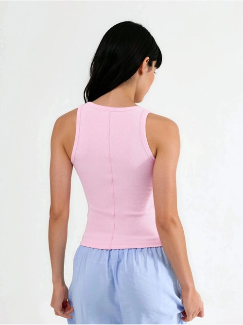 Cami côtelé en modal et coton busem - Kiabi Cami côtelé en modal et coton busem - Kiabi