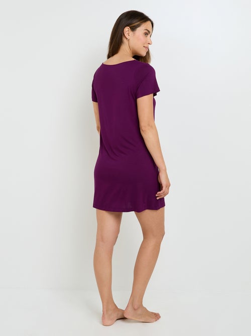 Camille chemise de nuit violet - RougeGorge Lingerie - Kiabi