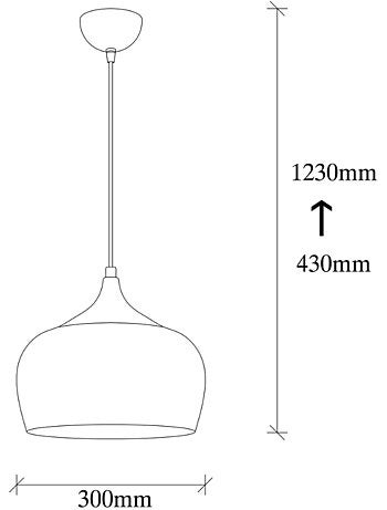 CAMILLE Suspension dorée en métal