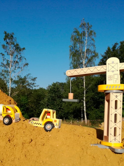 Camion bétonneuse en bois - Kiabi