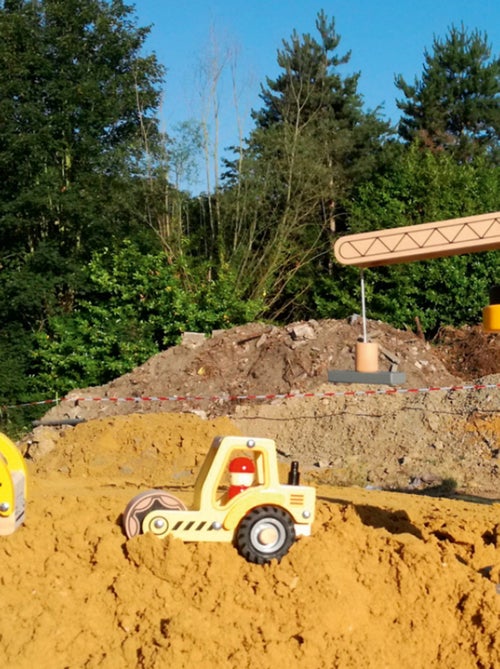 Camion bétonneuse en bois - Kiabi