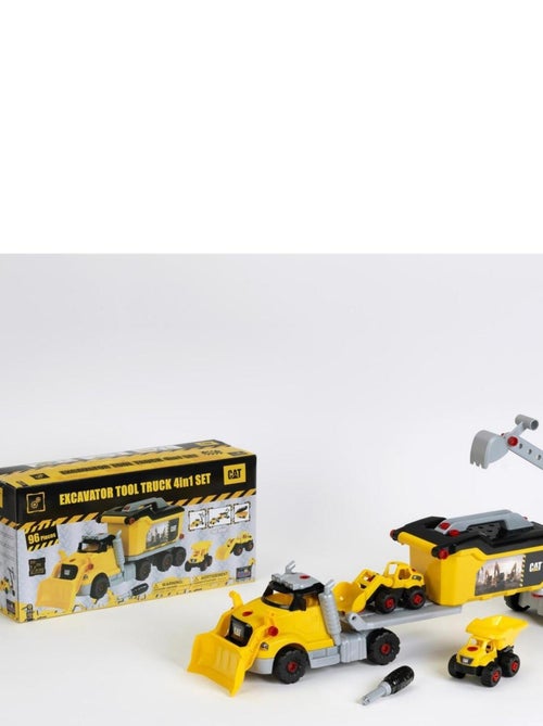 Camion Caterpillar à monter 4 en 1 à vis - Jeu d'imitation - Kiabi