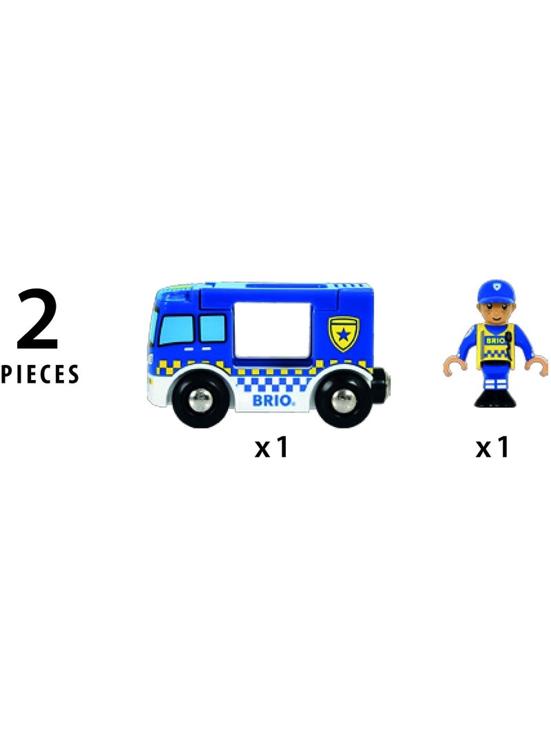Camion de police - Son et Lumière Bleu - Kiabi