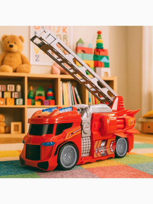 Camion de pompiers avec lumières et son teamsterz - Kiabi Camion de pompiers avec lumières et son teamsterz - Kiabi