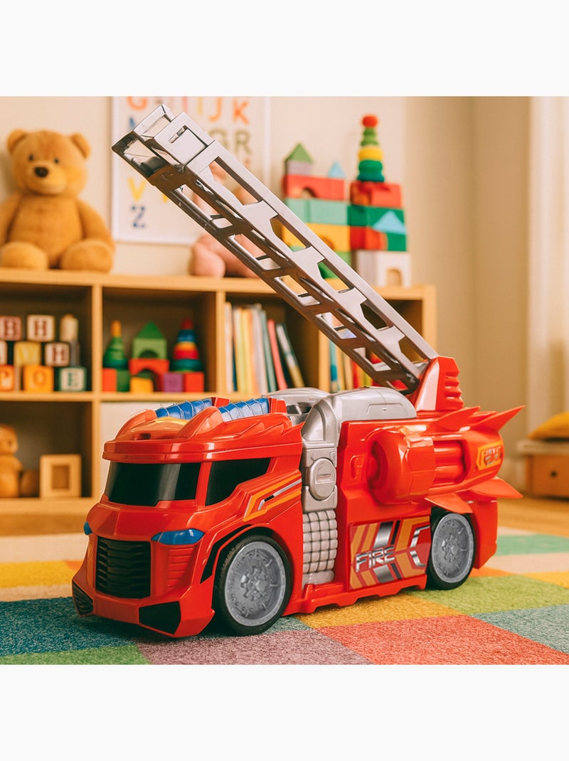 Camion de pompiers avec lumières et son teamsterz N/A - Kiabi