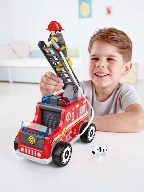 Camion de pompiers en bois - Kiabi