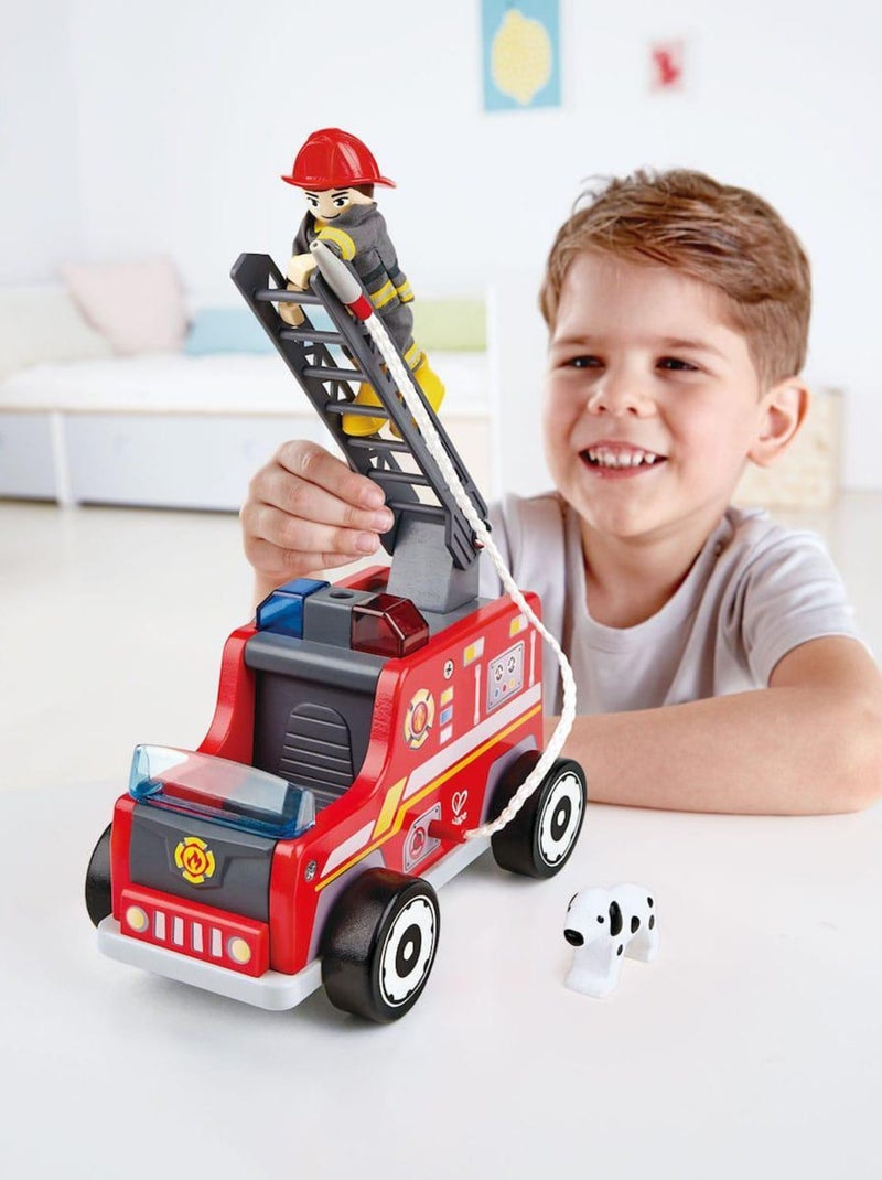 Camion de pompiers en bois N/A - Kiabi