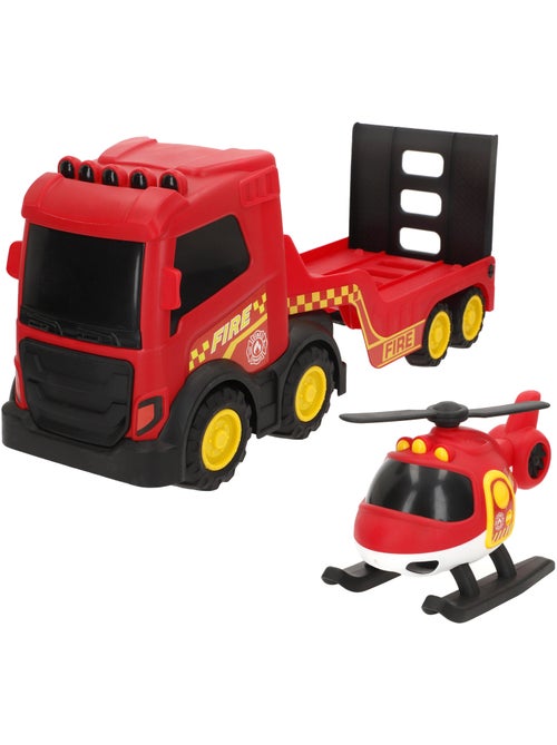 Camion de pompiers jouet teamsterz avec hélicoptère - Kiabi Camion de pompiers jouet teamsterz avec hélicoptère - Kiabi