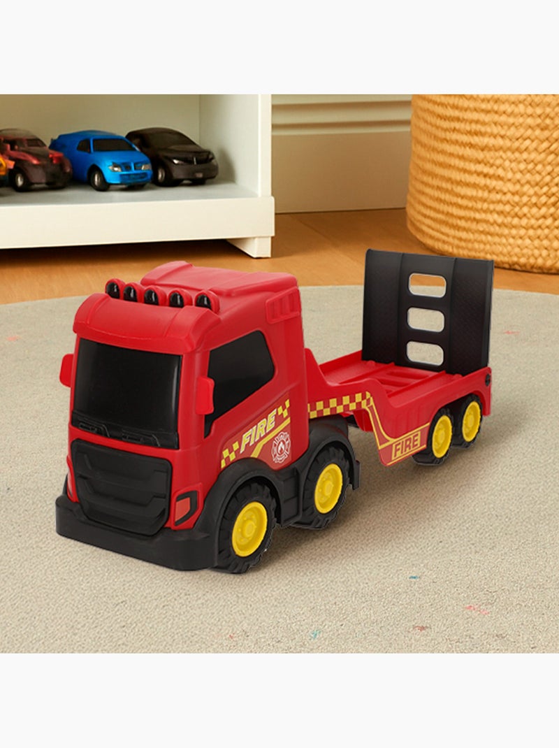 Camion de pompiers jouet teamsterz avec hélicoptère N/A - Kiabi