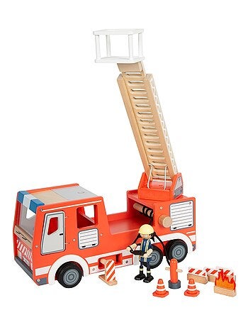 Camion de pompiers rouge