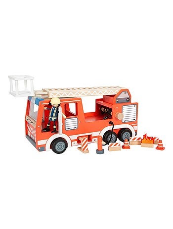 Camion de pompiers rouge
