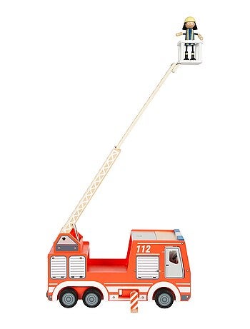 Camion de pompiers rouge