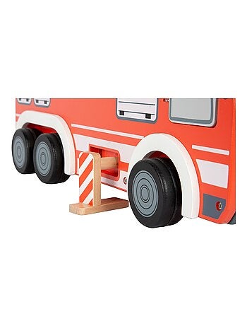Camion de pompiers rouge