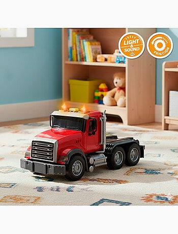 Camion de transport agricole avec son et lumière 1:14 + tracteur et remorque speed & go