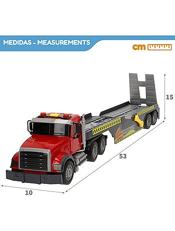 Camion de transport agricole avec son et lumière 1:14 + tracteur et remorque speed & go
