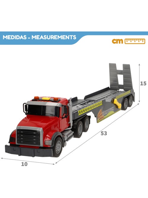 Camion de transport agricole avec son et lumière 1:14 + tracteur et remorque speed & go - Kiabi Camion de transport agricole avec son et lumière 1:14 + tracteur et remorque speed & go - Kiabi