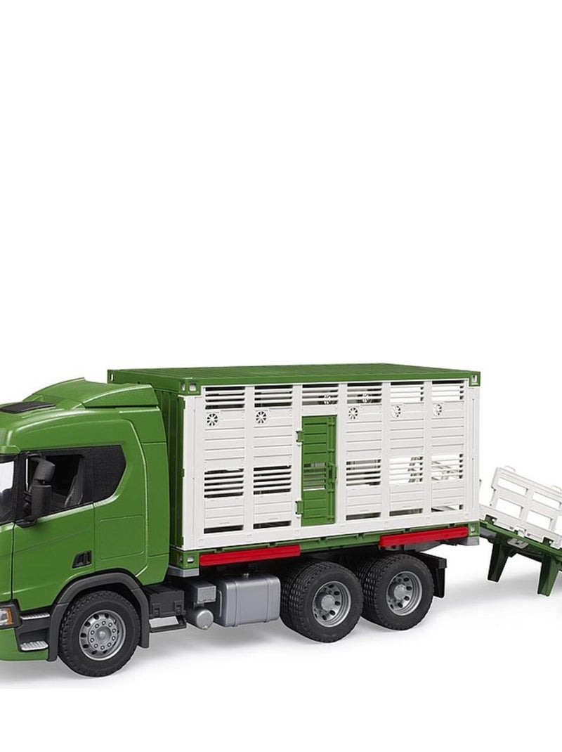 Camion de transport d'animaux Scania Super 560R avec 1 bœuf Vert - Kiabi