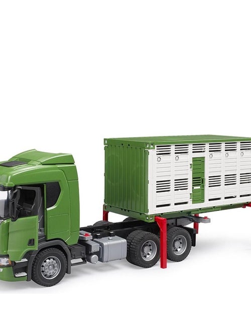 Camion de transport d'animaux Scania Super 560R avec 1 bœuf - Kiabi