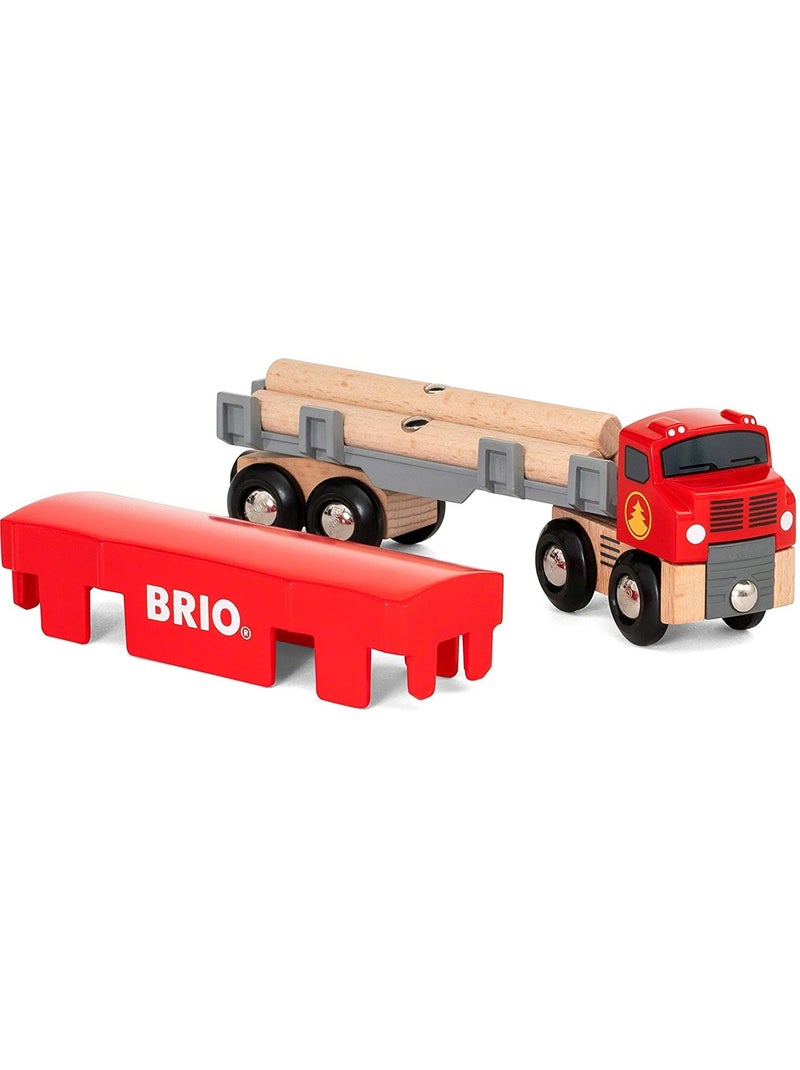 Camion de transport de bois Rouge - Kiabi